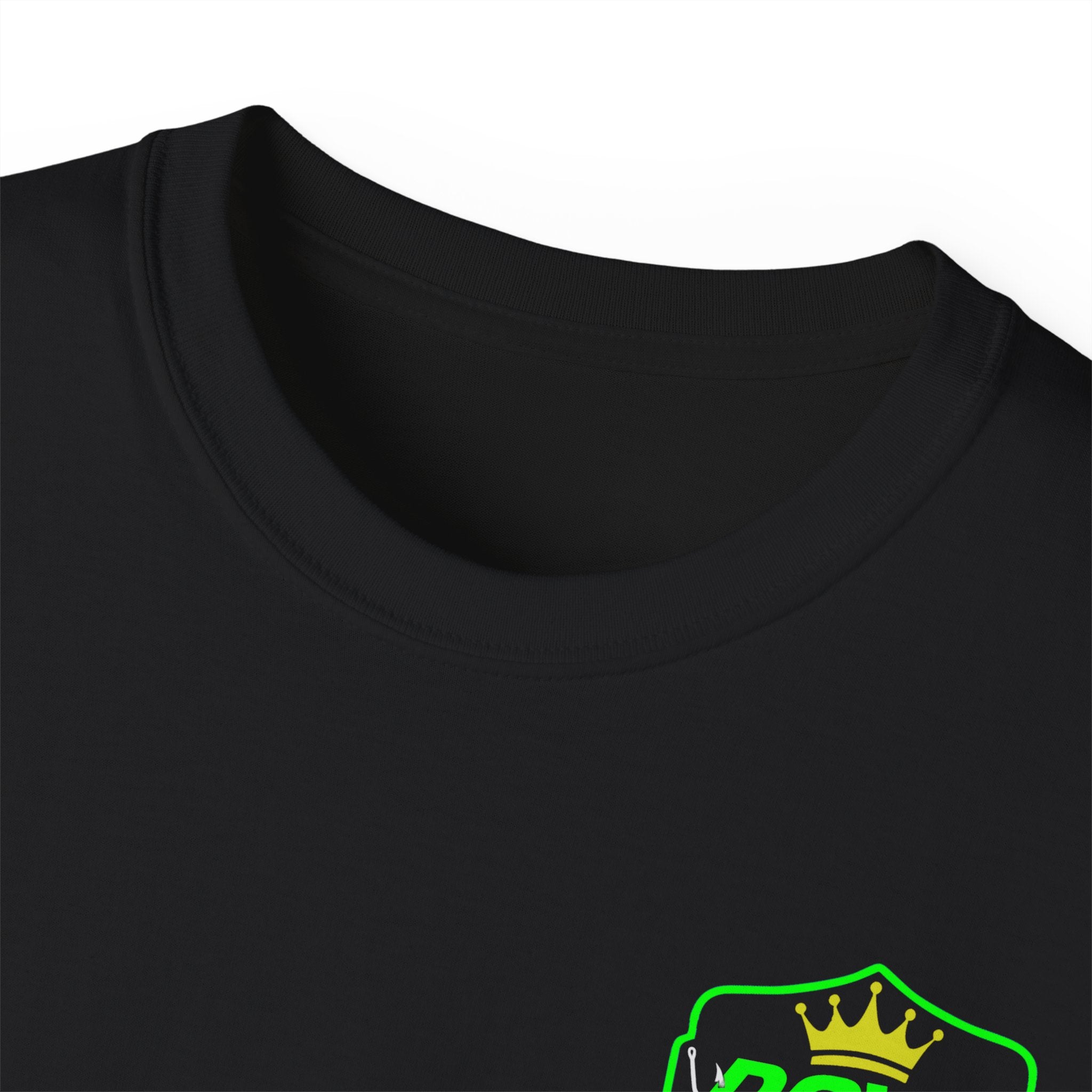Blue Lettering Tee BOATS and HOOKS Gift for Anglers, Summer Apparel, Outdoor Activity Shirt, Casual Fishing Wear