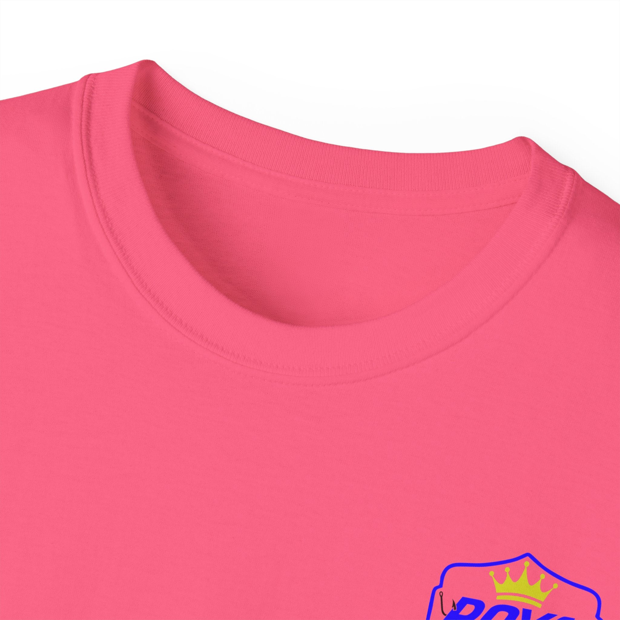 Blue Lettering Tee BOATS and HOOKS Gift for Anglers, Summer Apparel, Outdoor Activity Shirt, Casual Fishing Wear