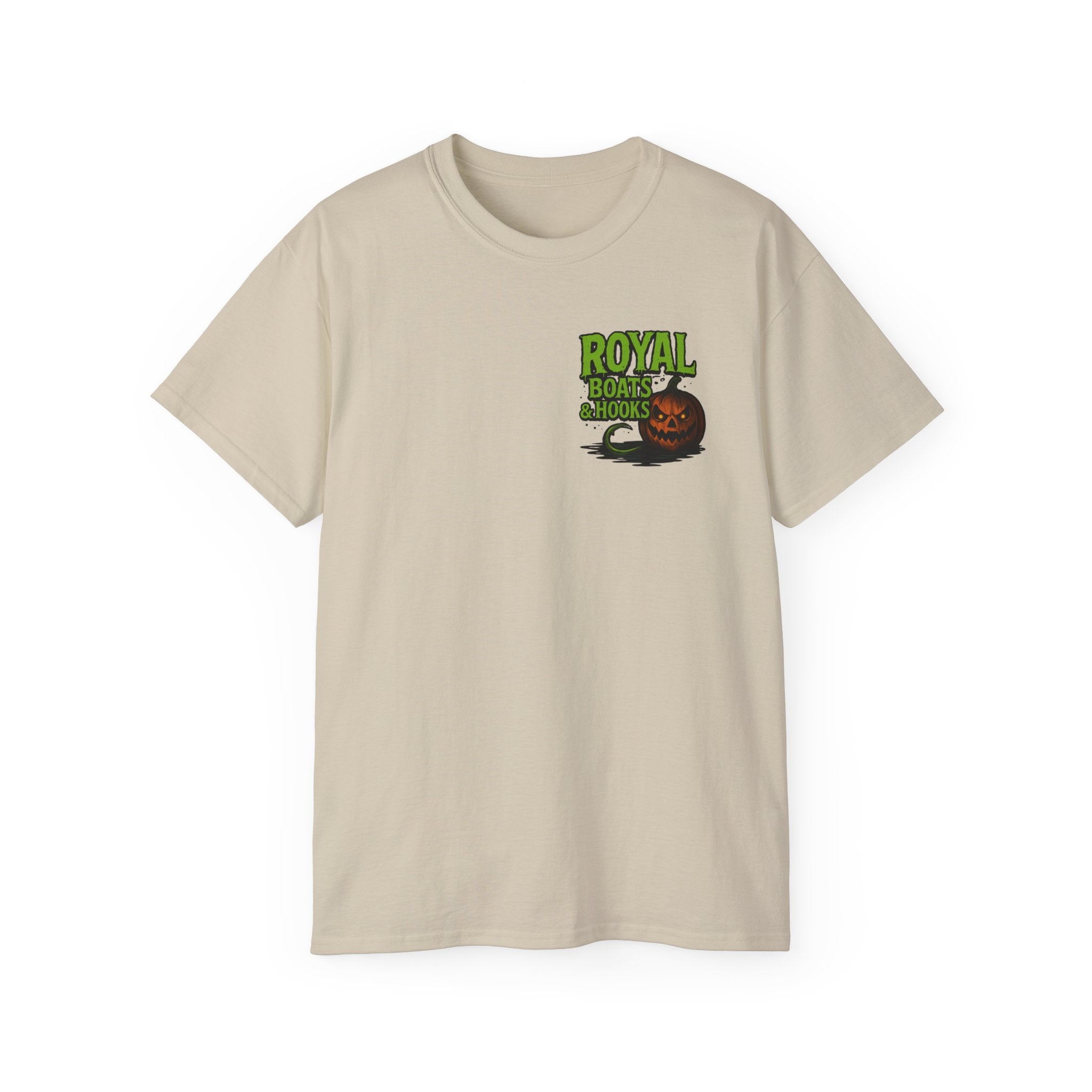 Halloween Special T-Shirt Featuring BOATS and HOOKS Gift for Anglers, Summer Apparel, Outdoor Activity Shirt, Casual Fishing Wear