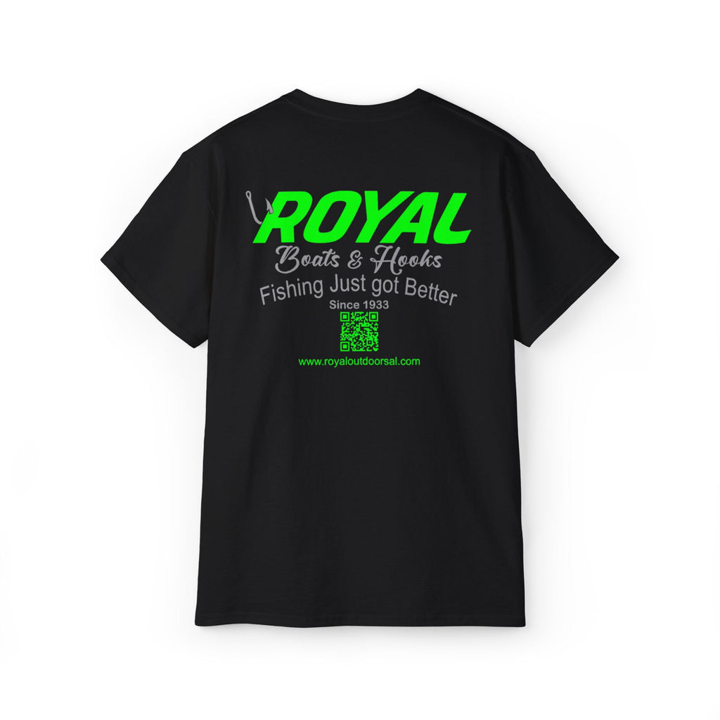 T-Shirt Featuring BOATS and HOOKS Gift for Anglers, Summer Apparel, Outdoor Activity Shirt, Casual Fishing Wear