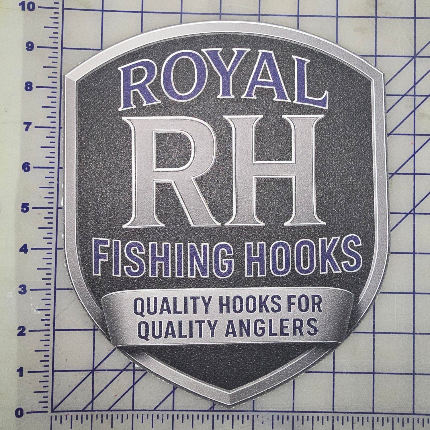 DECAL Royal Hooks SHIELD GRAY