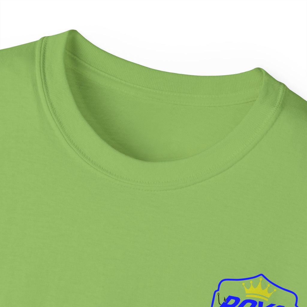 T-Shirt Featuring BOATS and HOOKS Gift for Anglers, Summer Apparel, Outdoor Activity Shirt, Casual Fishing Wear