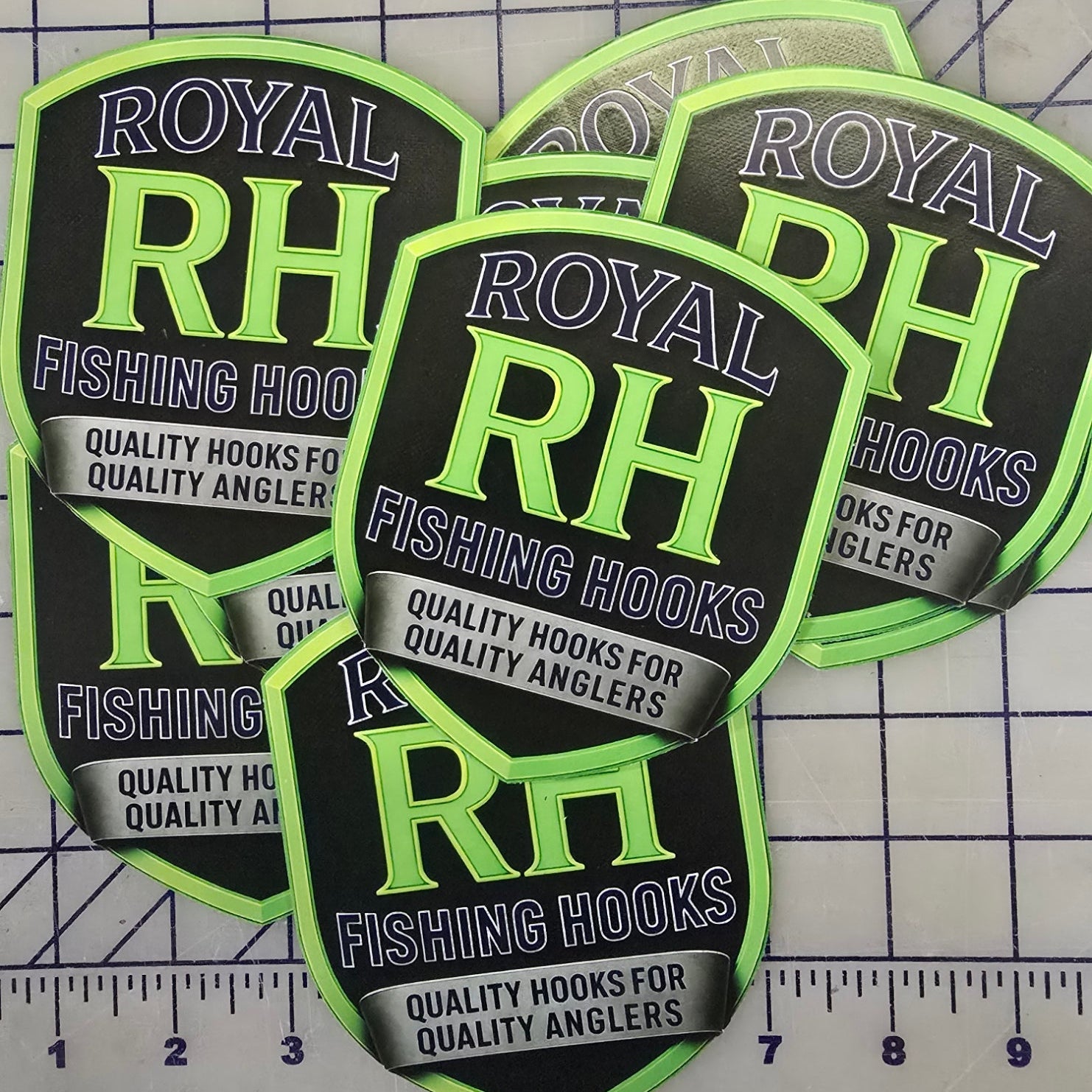 DECAL Royal Hooks SHIELD GREEN